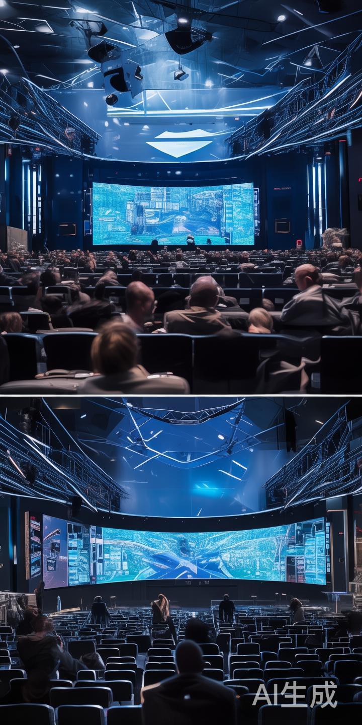 借助现代科技也能为年会增色不少。比如，使用大屏幕实